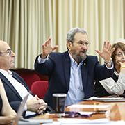 אהוד ברק התארח באוניברסיטת תל אביב